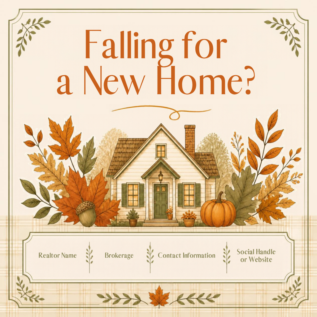 Fall Realtor Pop-By & Gift Tag Bundle | 9 Editable Canva Templates