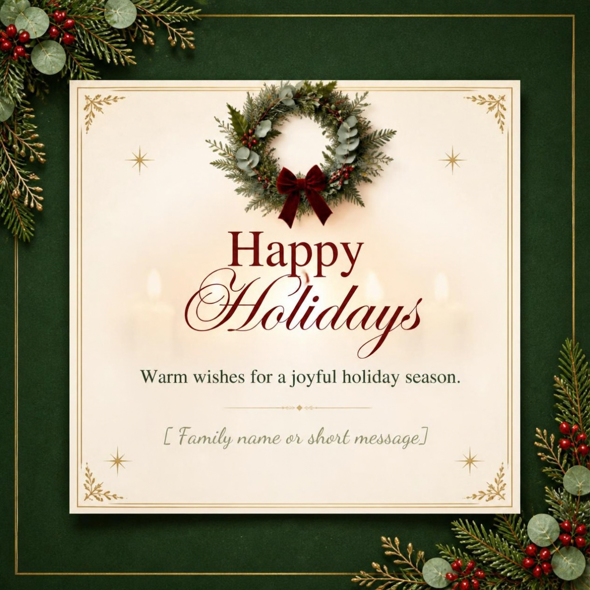 Christmas Card Template Bundle | 6 Editable Canva Holiday Cards