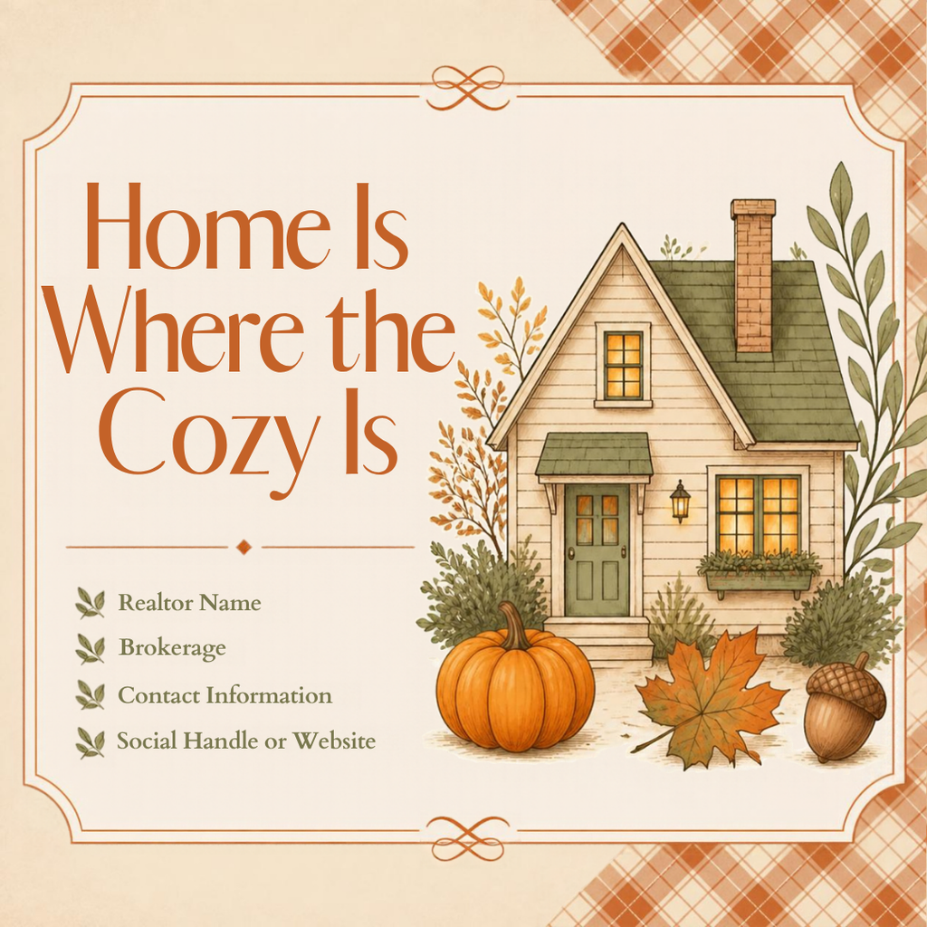 Fall Realtor Pop-By & Gift Tag Bundle | 9 Editable Canva Templates