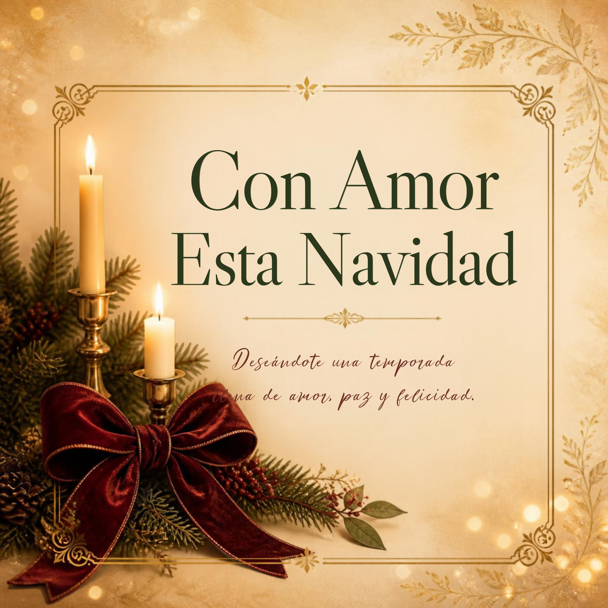 Tarjetas de Navidad en Español | Pack de 6 Plantillas Editables en Canva