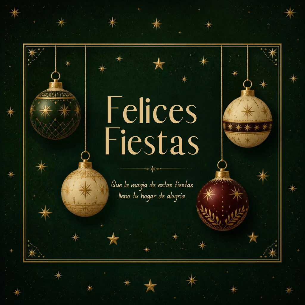 Tarjetas de Navidad en Español | Pack de 6 Plantillas Editables en Canva
