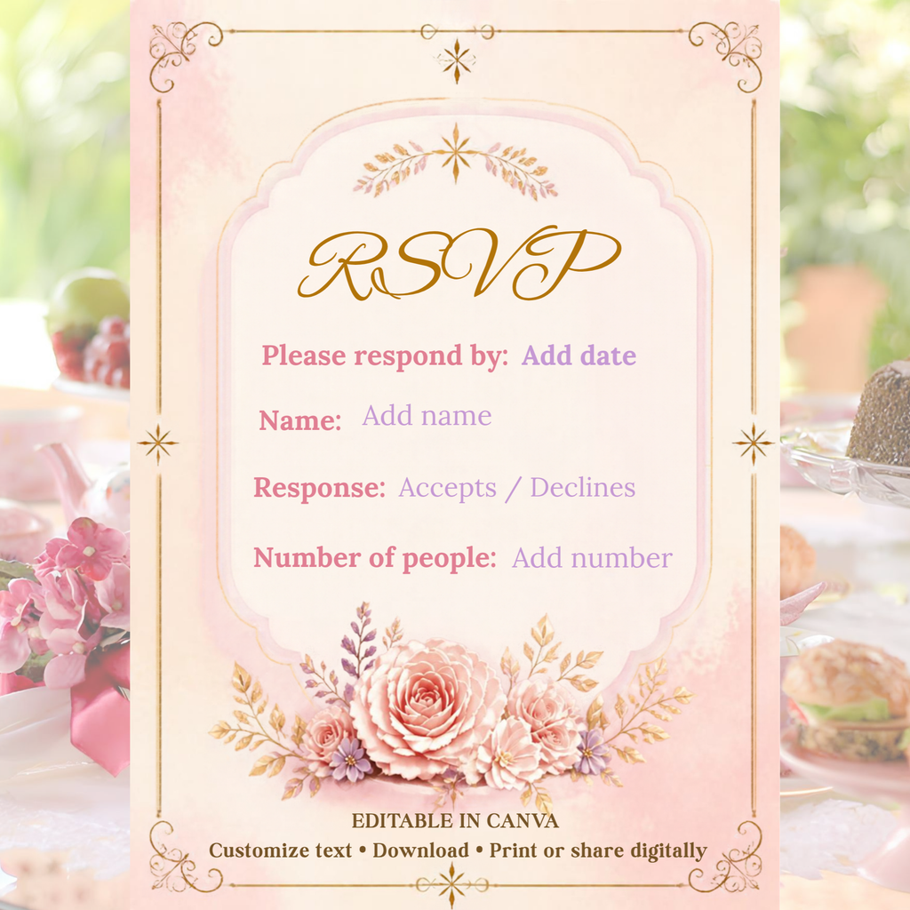 Sweet 16 Invitation Suite | Editable Canva Templates