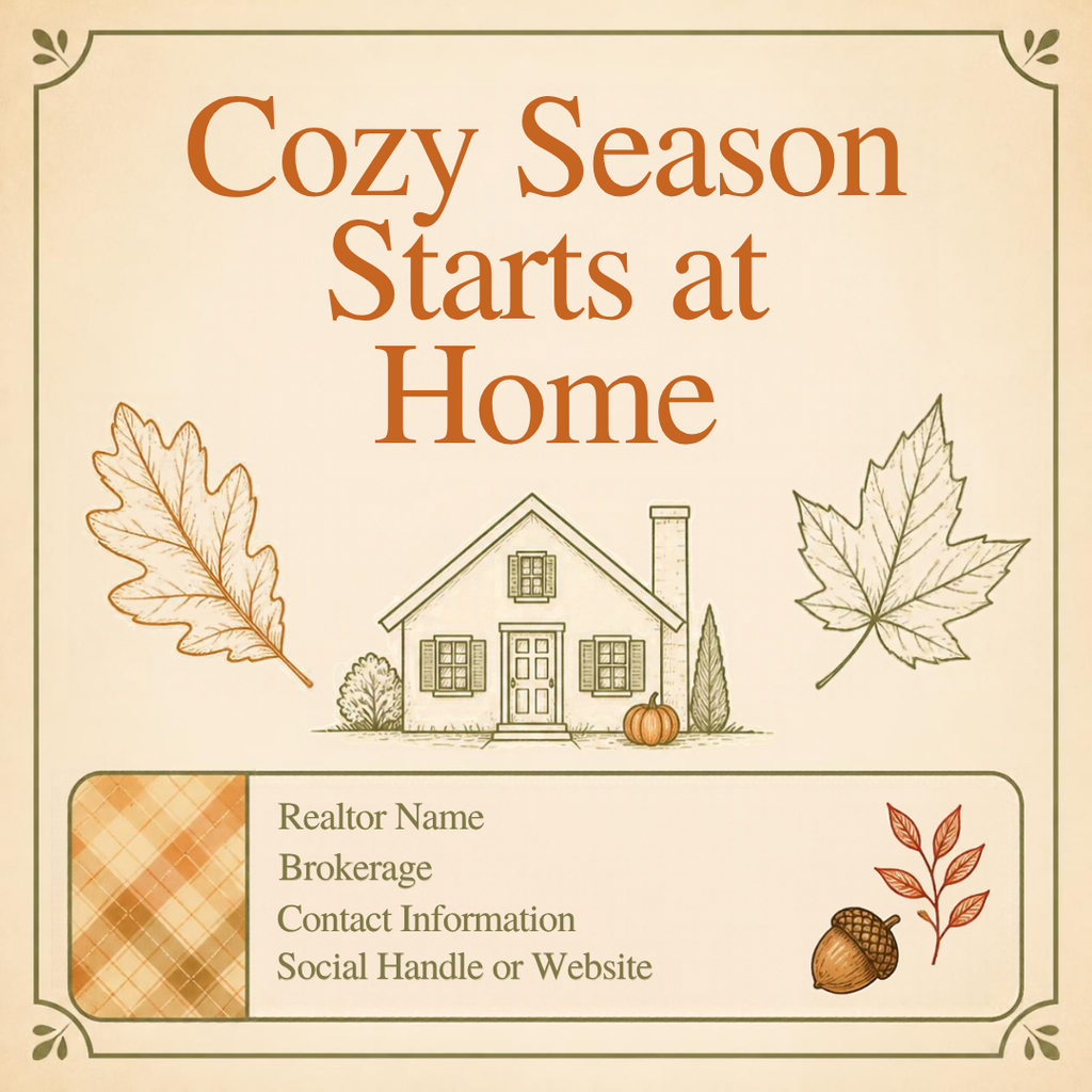 Fall Realtor Pop-By & Gift Tag Bundle | 9 Editable Canva Templates