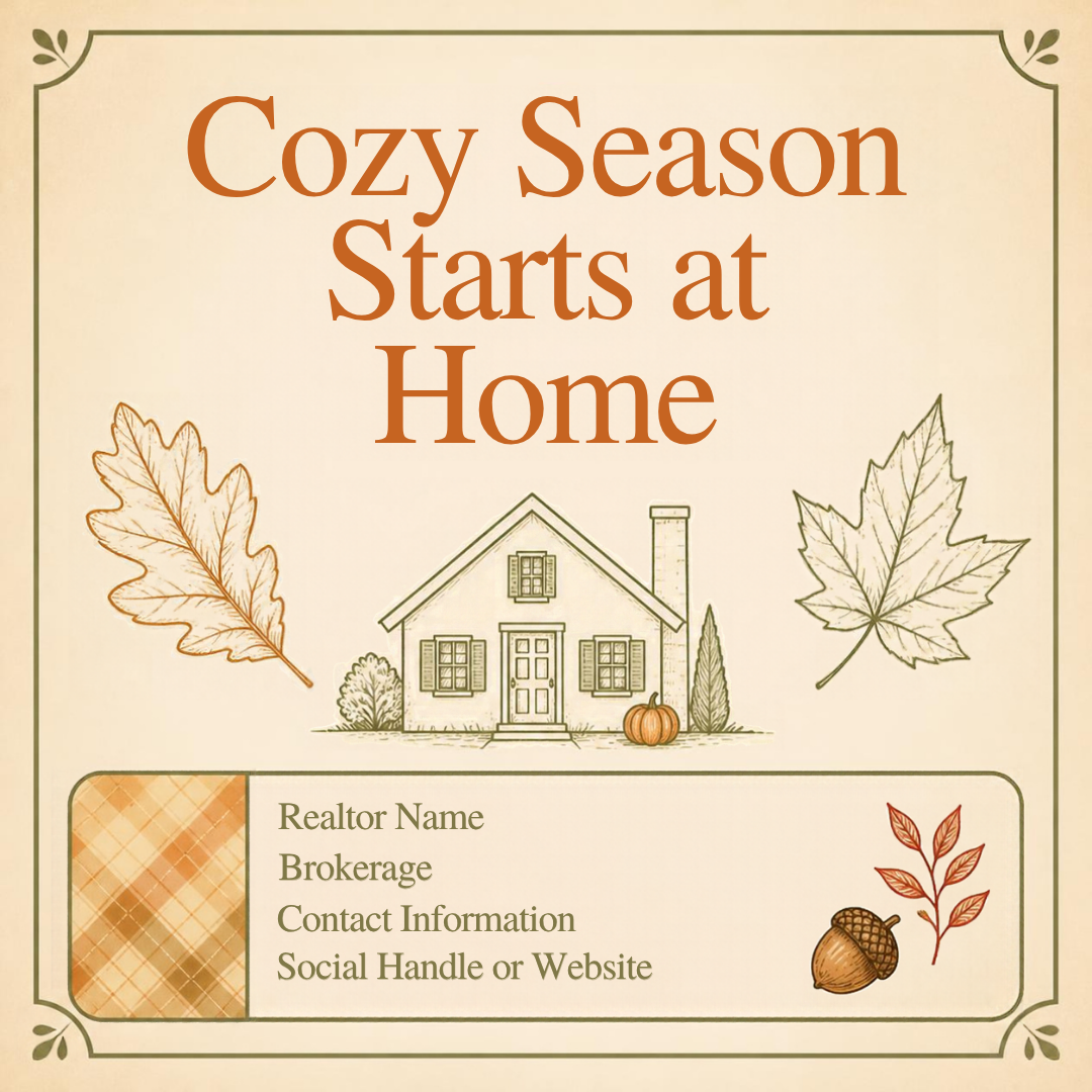 Fall Realtor Pop-By & Gift Tag Bundle | 9 Editable Canva Templates