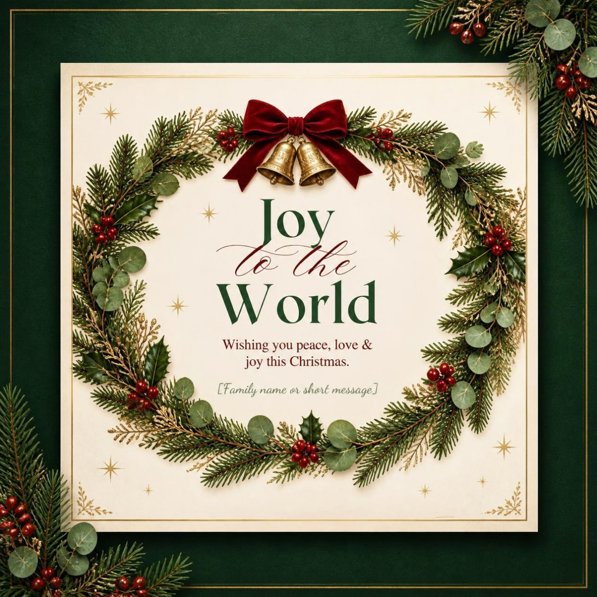 Christmas Card Template Bundle | 6 Editable Canva Holiday Cards
