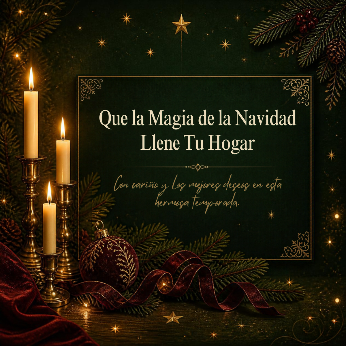 Tarjetas de Navidad en Español | Pack de 6 Plantillas Editables en Canva