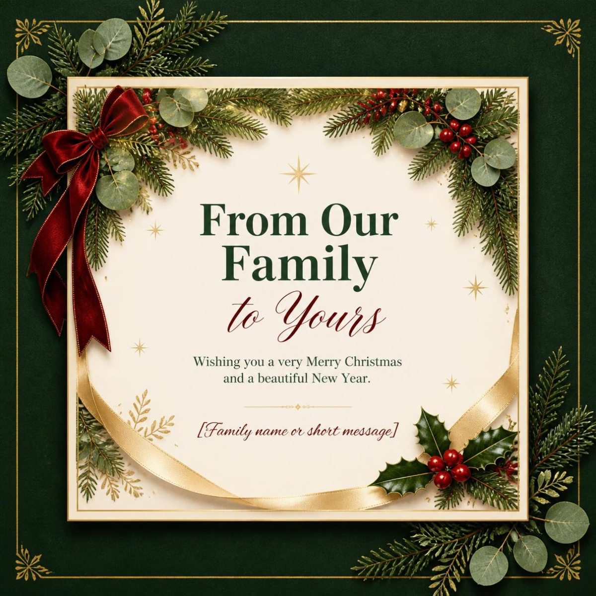 Christmas Card Template Bundle | 6 Editable Canva Holiday Cards