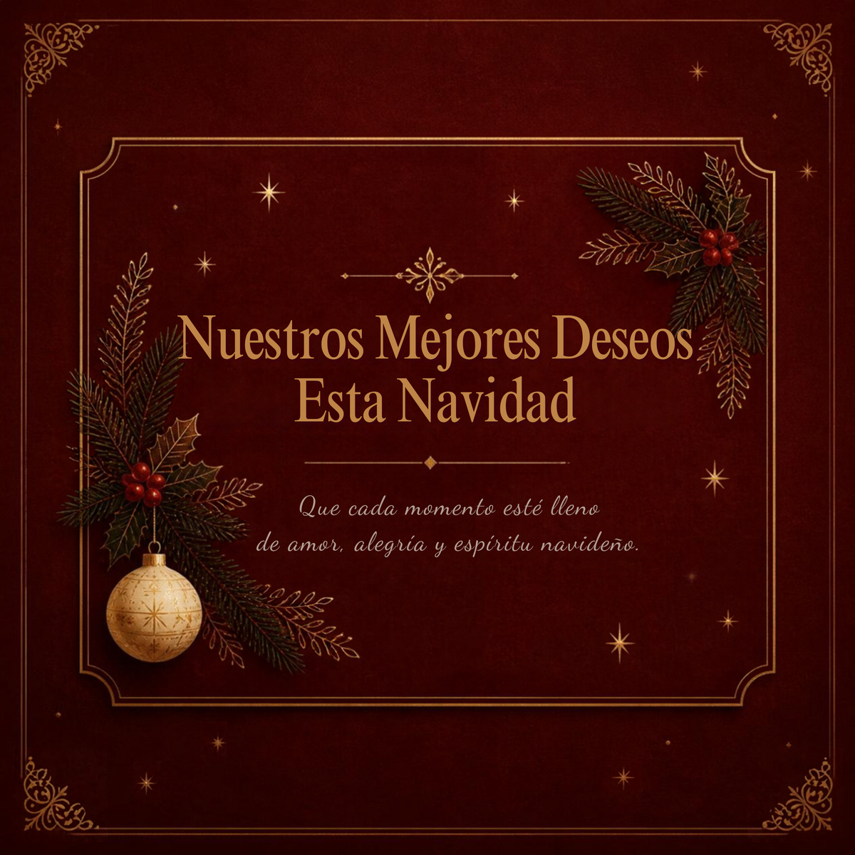 Tarjetas de Navidad en Español | Pack de 6 Plantillas Editables en Canva