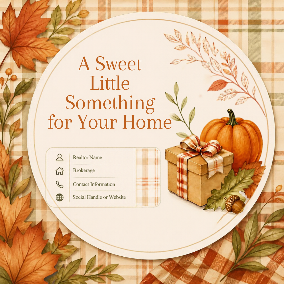 Fall Realtor Pop-By & Gift Tag Bundle | 9 Editable Canva Templates