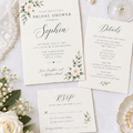 Bridal Shower Invitation Suite — Editable Canva Template, English, Spanish & Bilingual