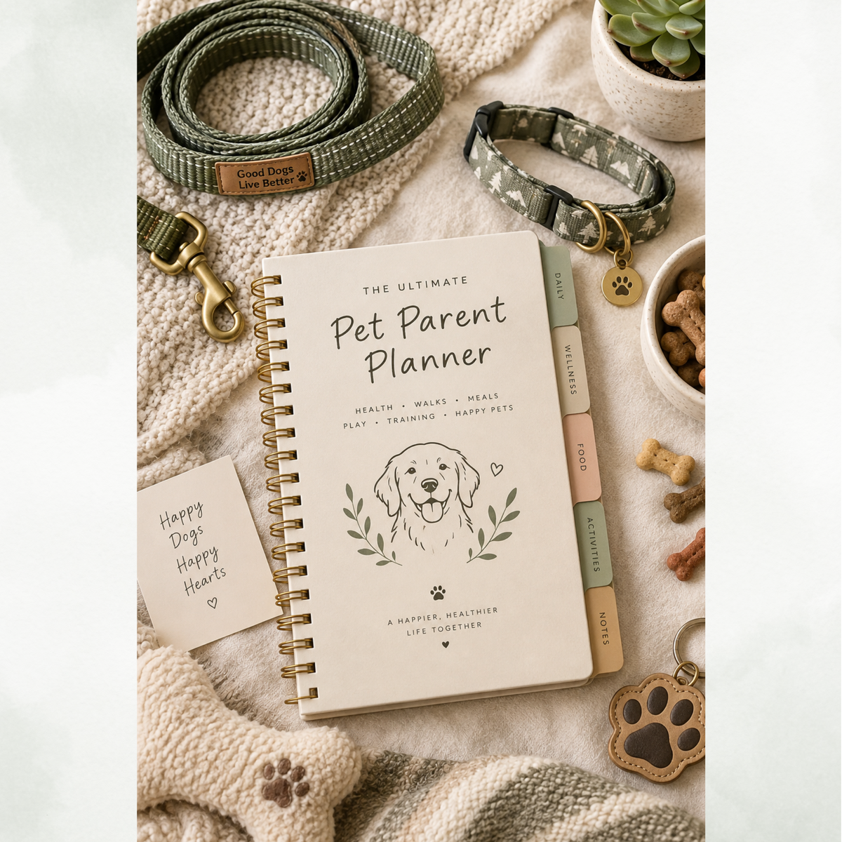 Pet Parent Planner — Editable Canva Templates for Dog & Cat Owners