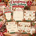 Christmas Cookie Exchange Bundle | Editable Canva Holiday Party Templates