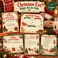 Christmas Eve Magic Kit for Kids | 5 Editable Canva Christmas Templates