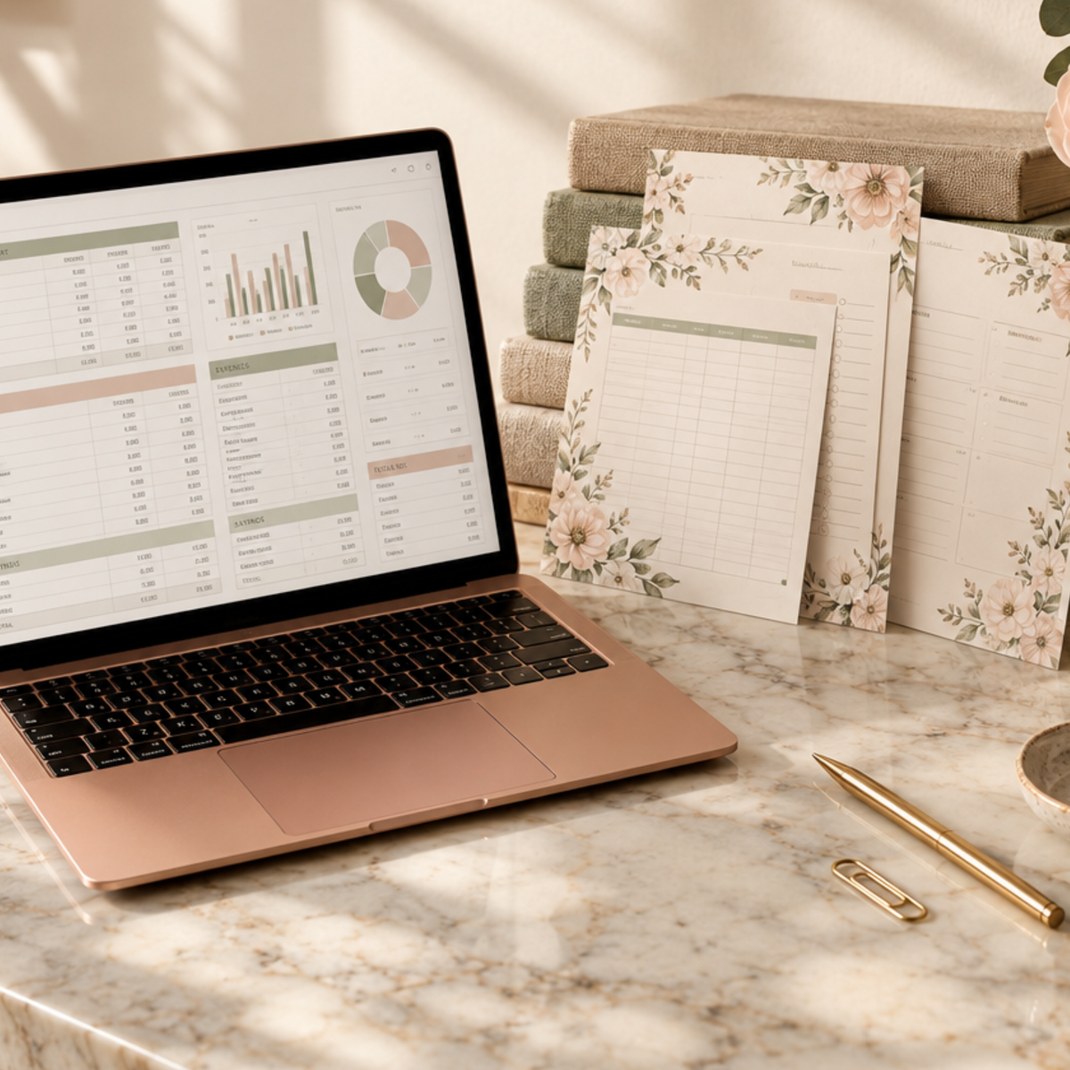 Budget Planner Bundle | 10 Editable Canva Finance Templates
