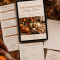 Thanksgiving Hosting Checklist Bundle | Editable Canva Planner