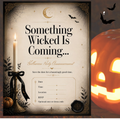 Halloween Party Announcement | Editable Canva Save the Date Template
