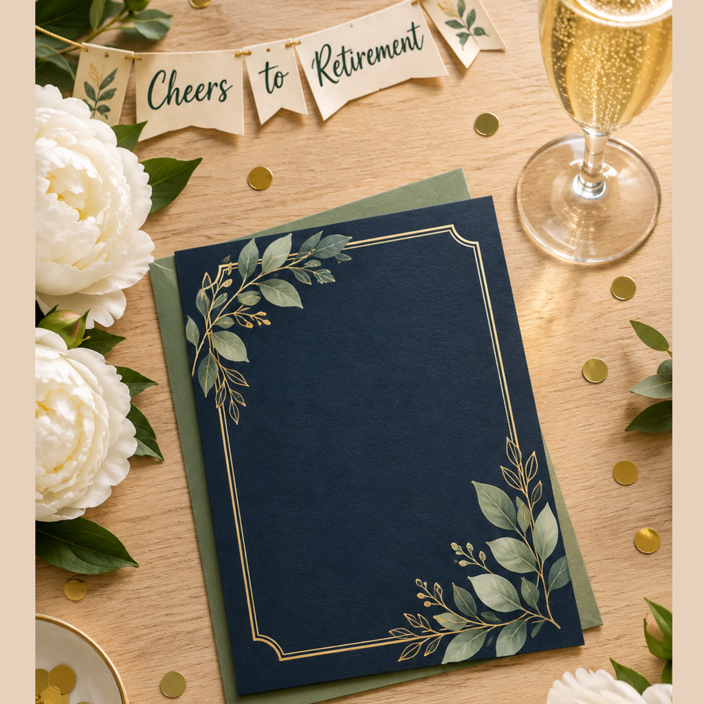 Retirement Celebration Invitation | Editable Canva Retirement Party Template